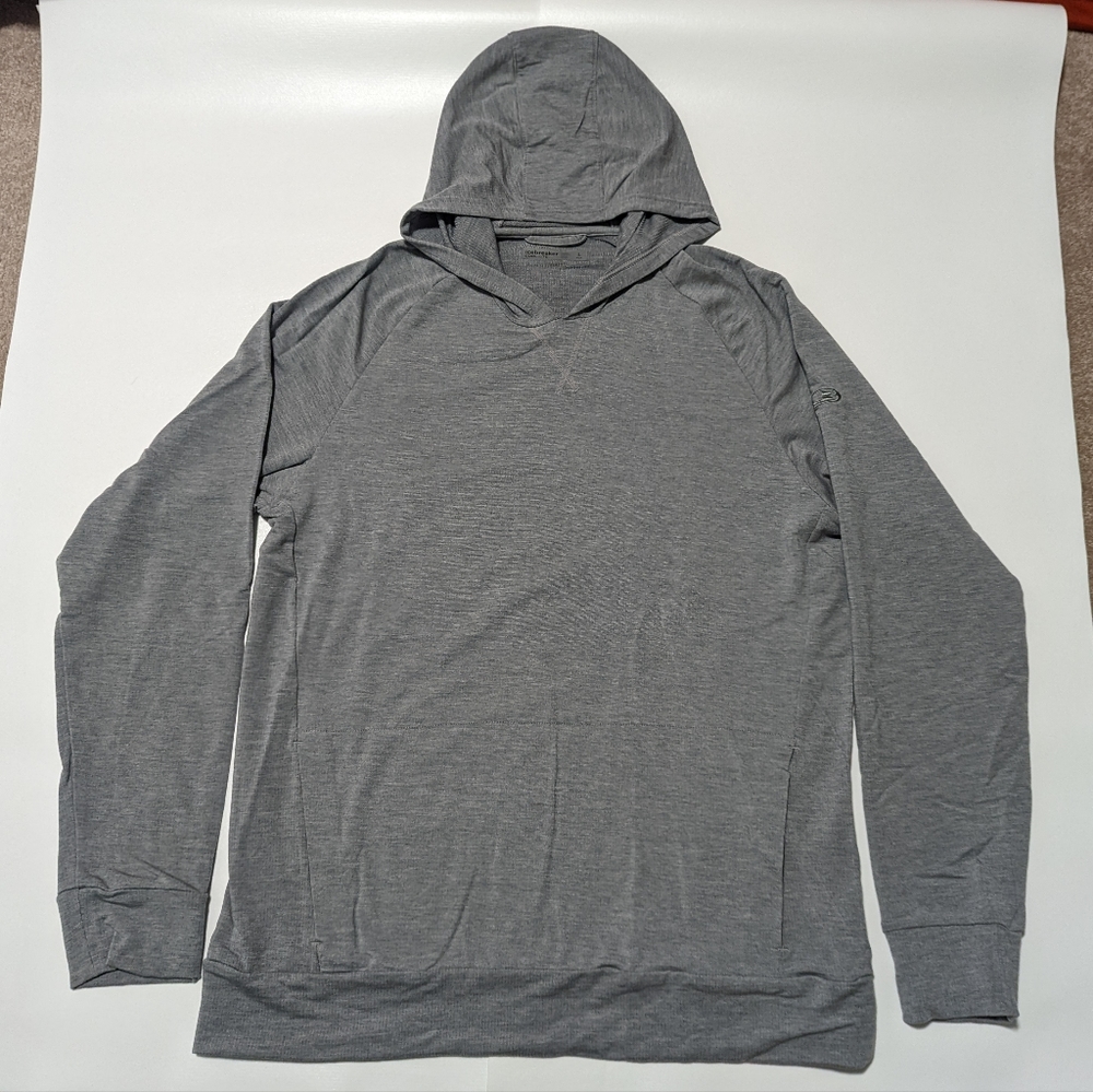 Men's Icebreaker L Gray Hoodie Pullover